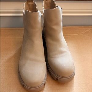 MIA Cream Ankle Booties